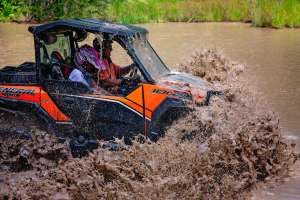 UTV 2 Riders In Water