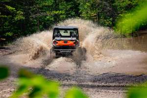 Orange Utv From Rear